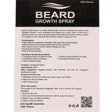 100% Natural Men Growth Beard Spray